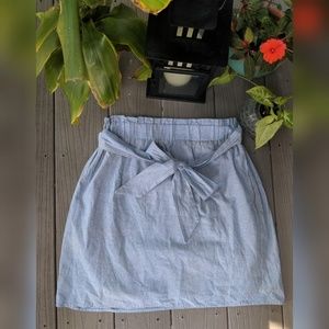 Cinched Waist Skirt with Bow